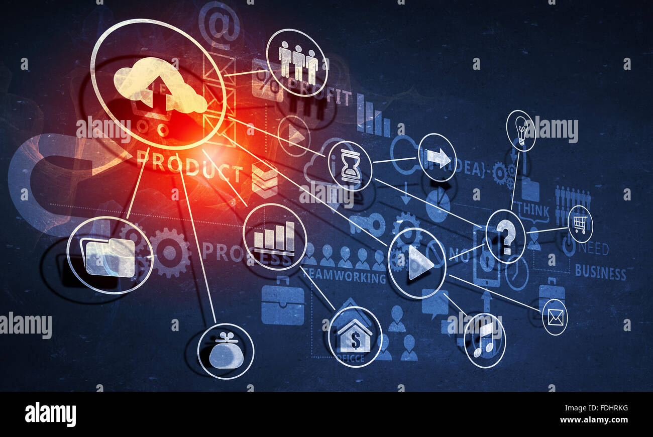 Network Strategy Background Digital background image with networking connection and strategy ...