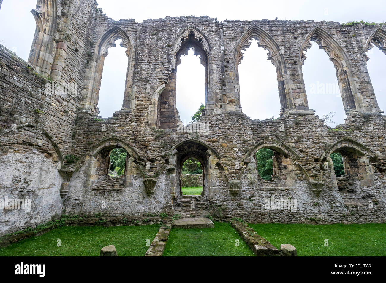 Easby Abbey in Yorkshire England, UK Stock Photo