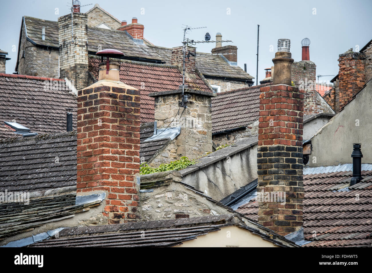Rooftops in the City of Richmond, England, UK. Stock Photo