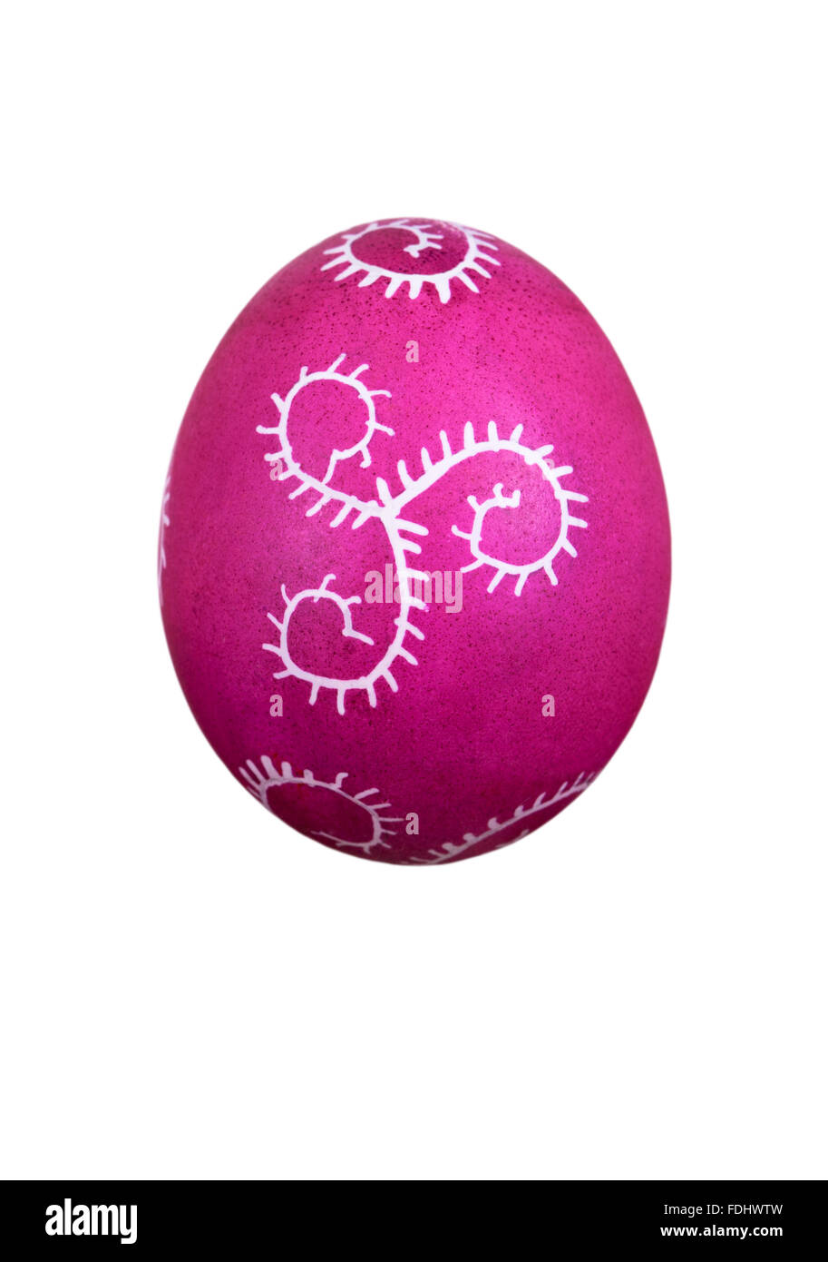 Easter egg with ornament, isolated on white background Stock Photo - Alamy