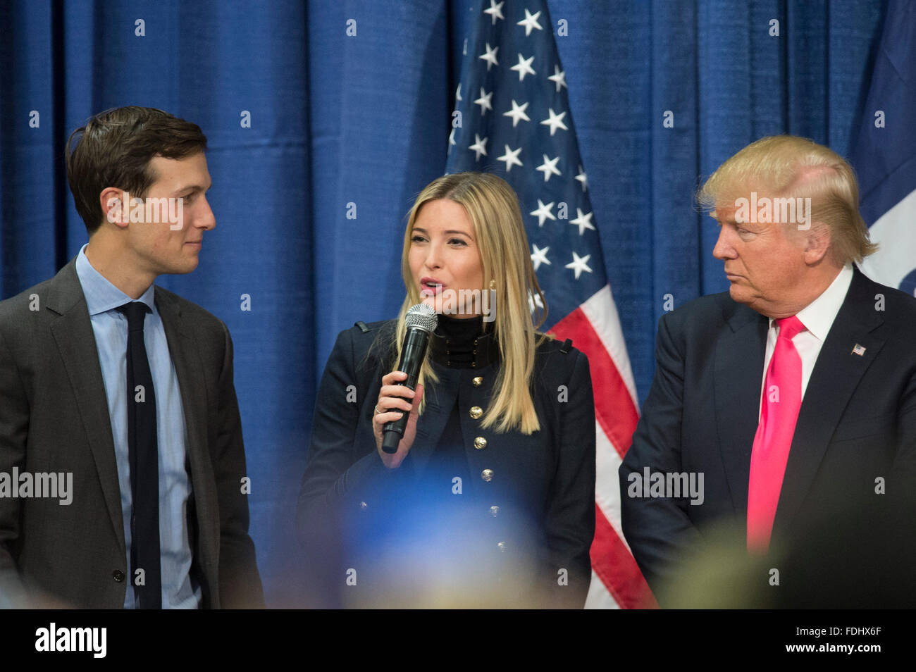 Ivanka Trump Rally Donald Trump's daughter, Ivanka, with her husband Jared Kushner (left ...