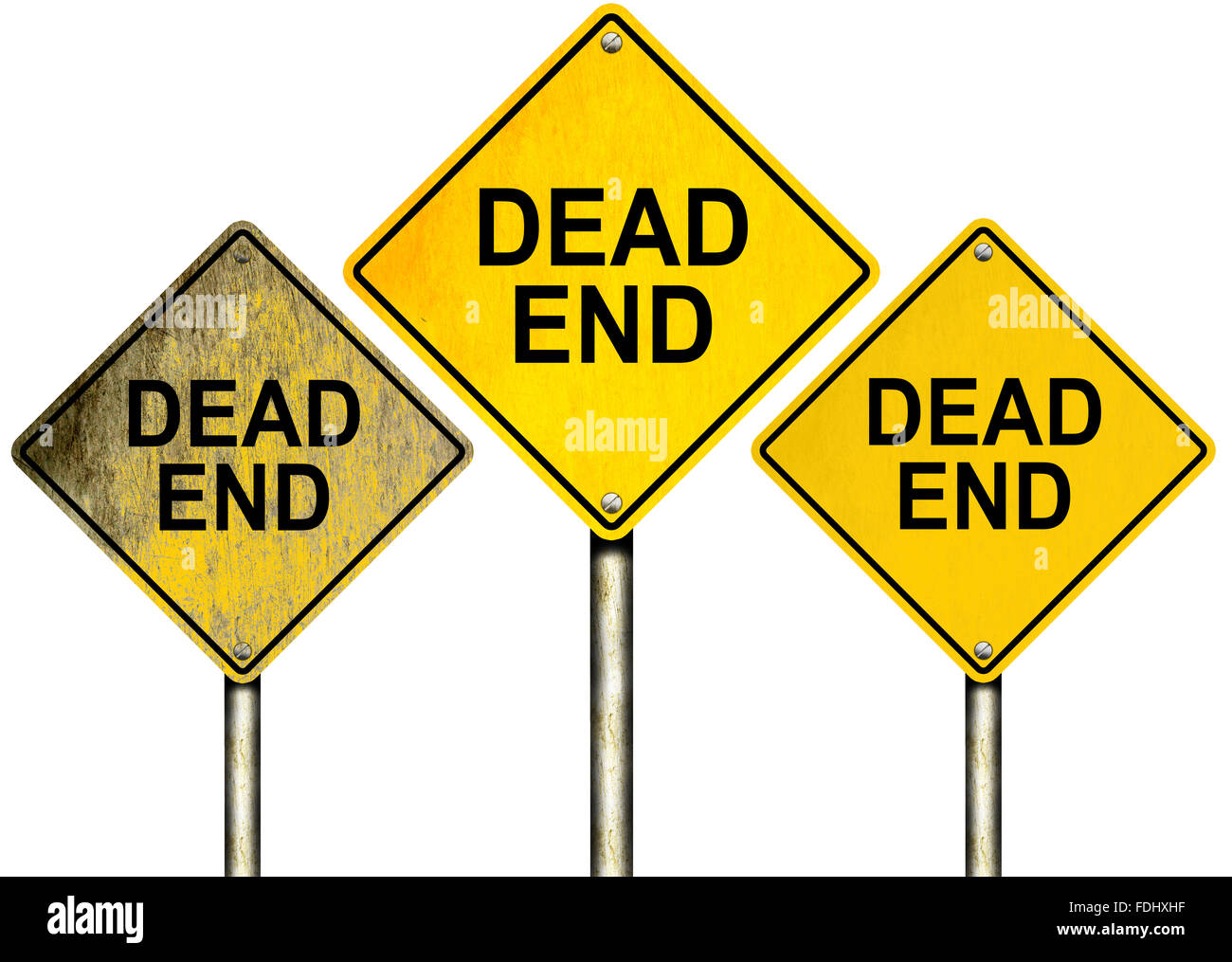 Dead End Road Signs Stock Photo