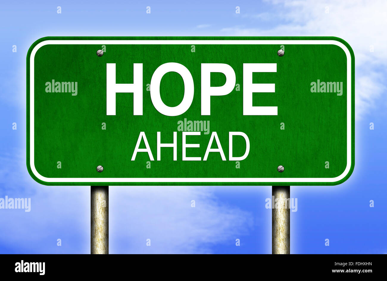 Hope Highway Sign Stock Photo