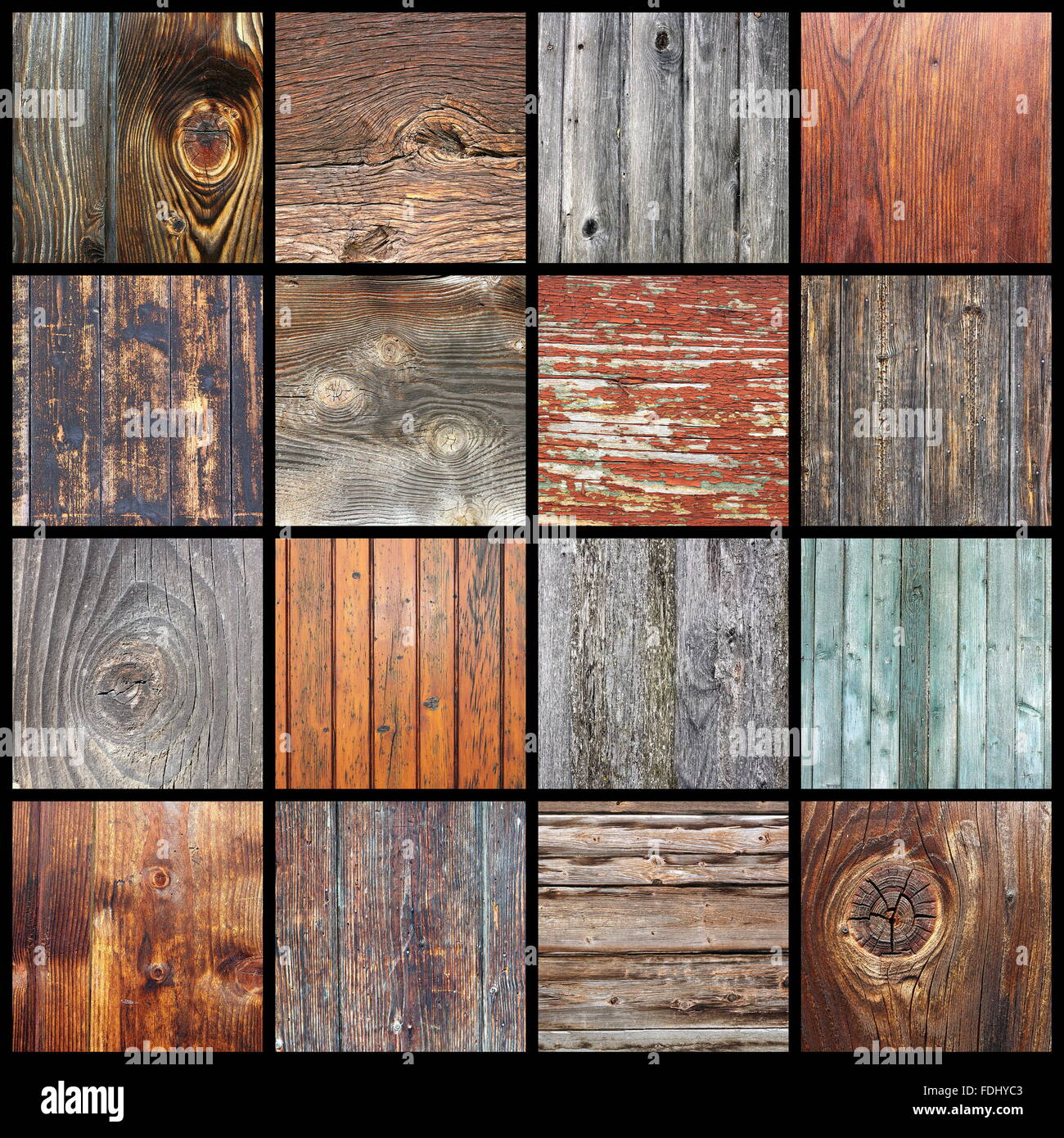 collection of real wooden planks textures ready for your design Stock