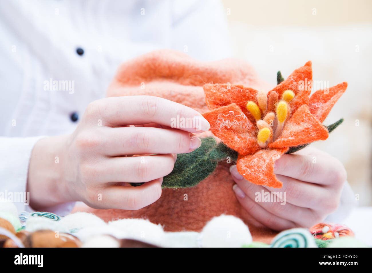 Wool felt top hat hi-res stock photography and images - Alamy