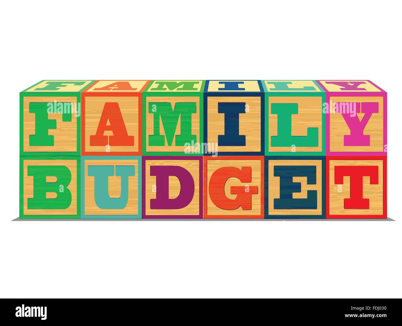 Family Budget Stock Vector