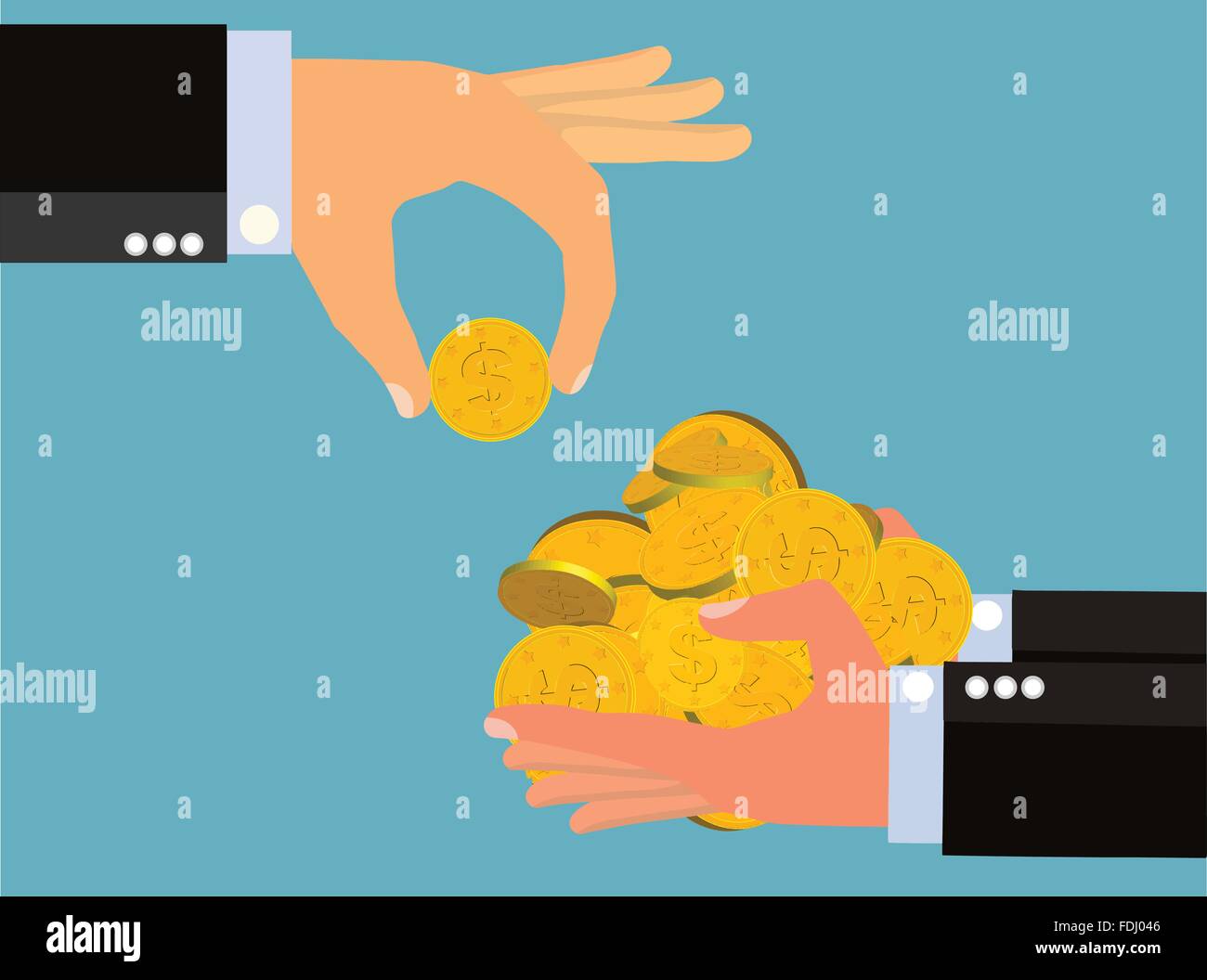 ROI Return of investment Stock Vector