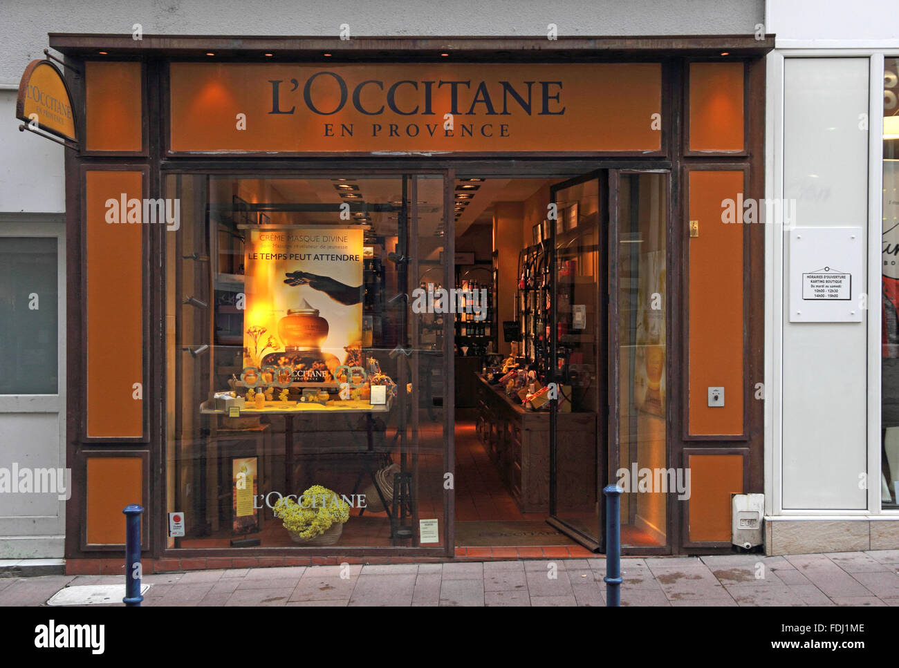 L'Occitane de Provence beauty products shop, Limoges, France Stock ...