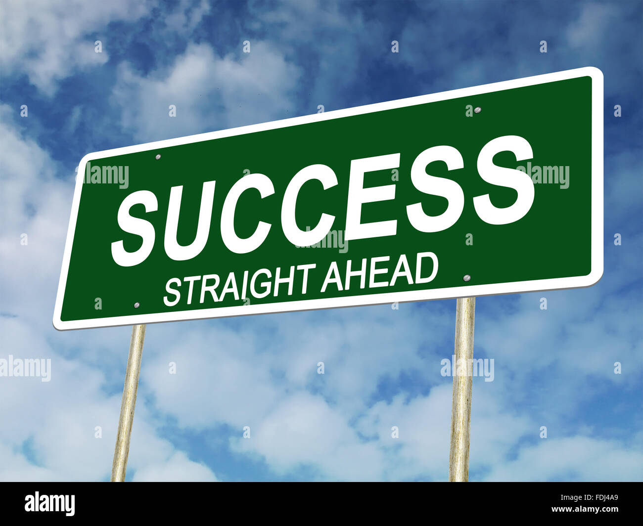 Success Road Highway Sign Stock Photo Alamy