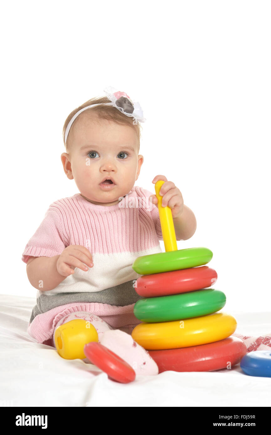 baby in pink clothes Stock Photo - Alamy