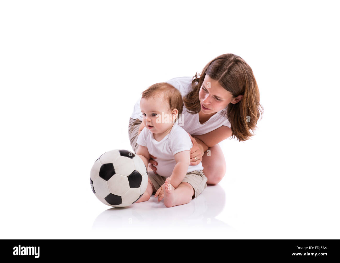 Beautiful mother and son Stock Photo