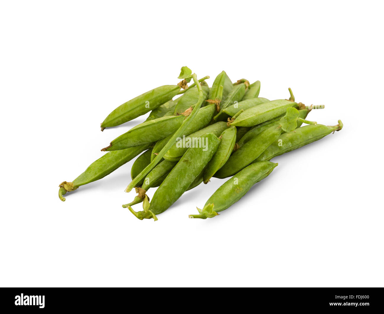 Organic Garden Peas Stock Photo