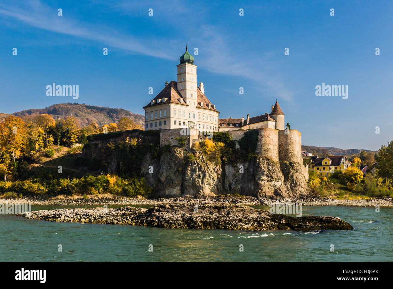 Schonbuhel Castle, Wachau Valley, Danube River, Austria Stock Photo