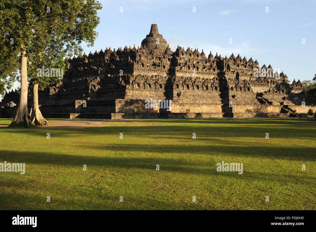 Archaeological site of Borobudur on Java Stock Photo - Alamy