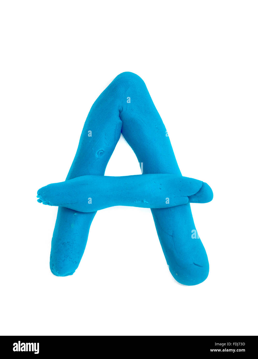 Colour plasticine letter isolated on a white background Stock Photo - Alamy