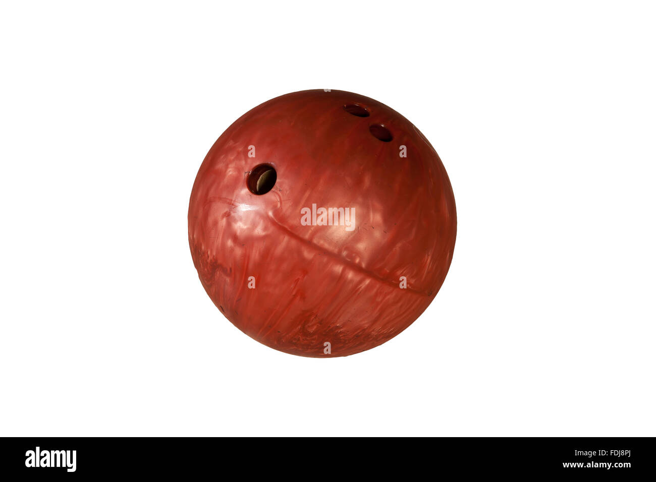 Isolated bowling ball on a white background Stock Photo