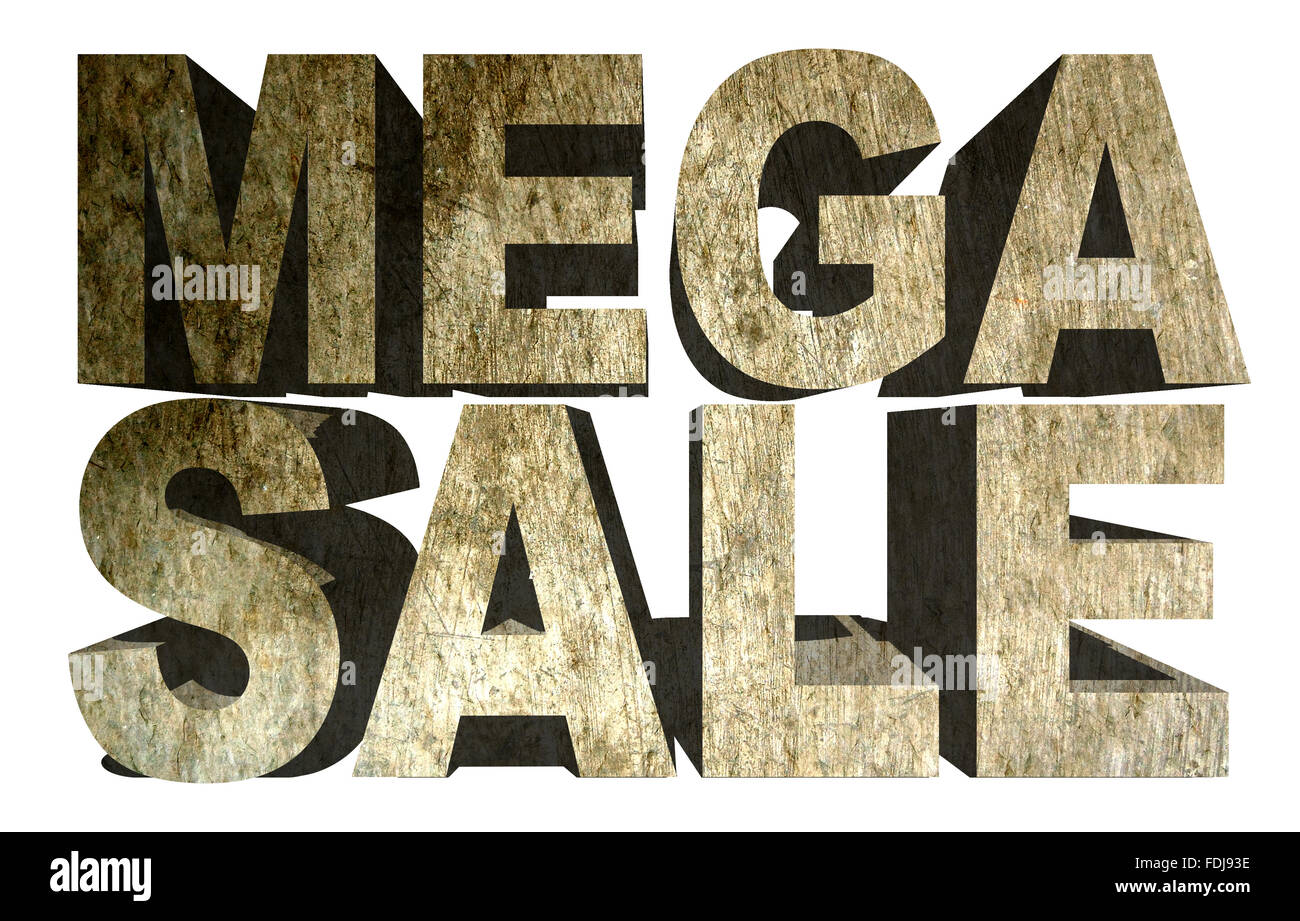 Mega Sale Banner Stock Photo