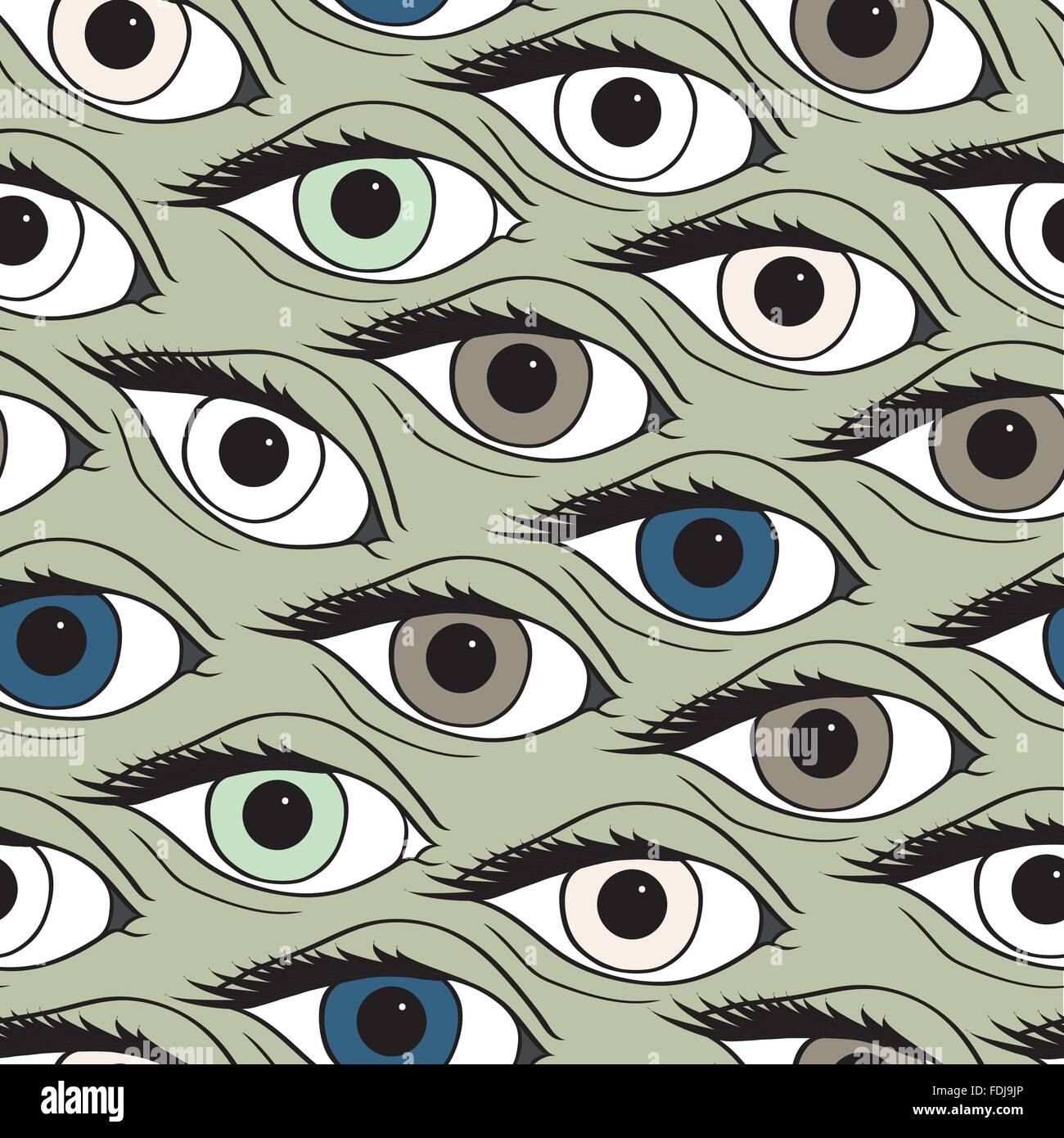 Eyes design pattern Stock Vector Images - Alamy