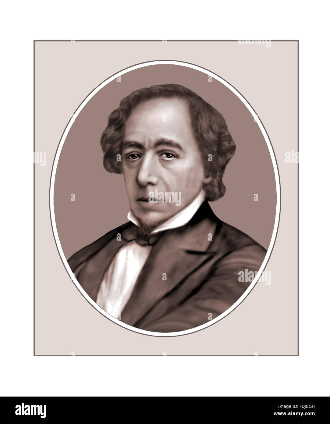 Benjamin Disraeli, Statesman, Novelist, Portrait Stock Photo Alamy