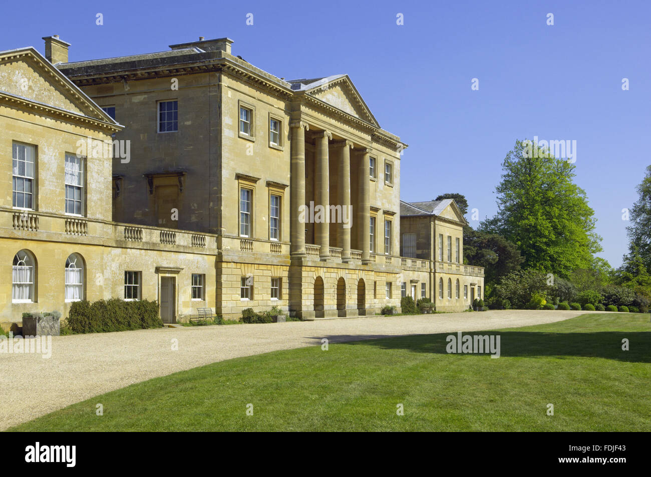 The west front of Basildon Park, built 1776-83 by John Carr for Francis ...