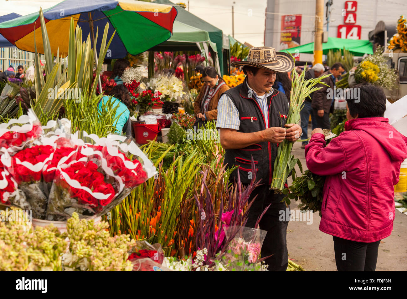 Paloquemao flowers market in Bogota, Colombia Stock Photo 94449509 Alamy