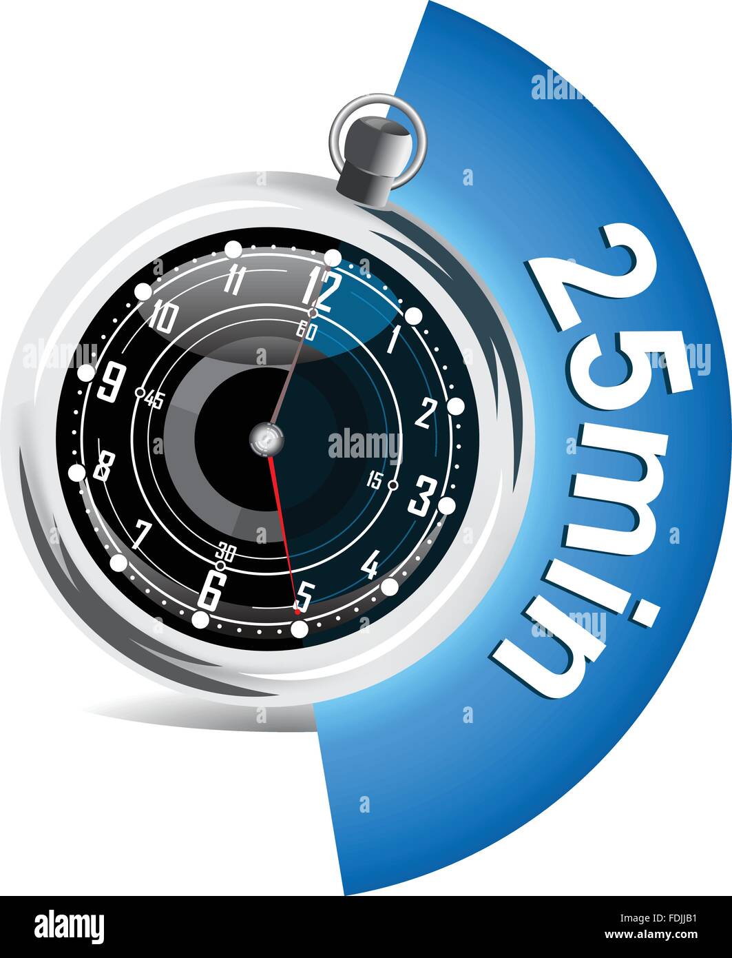 Stopwatch with bookmark vector illustration Stock Vector Image & Art