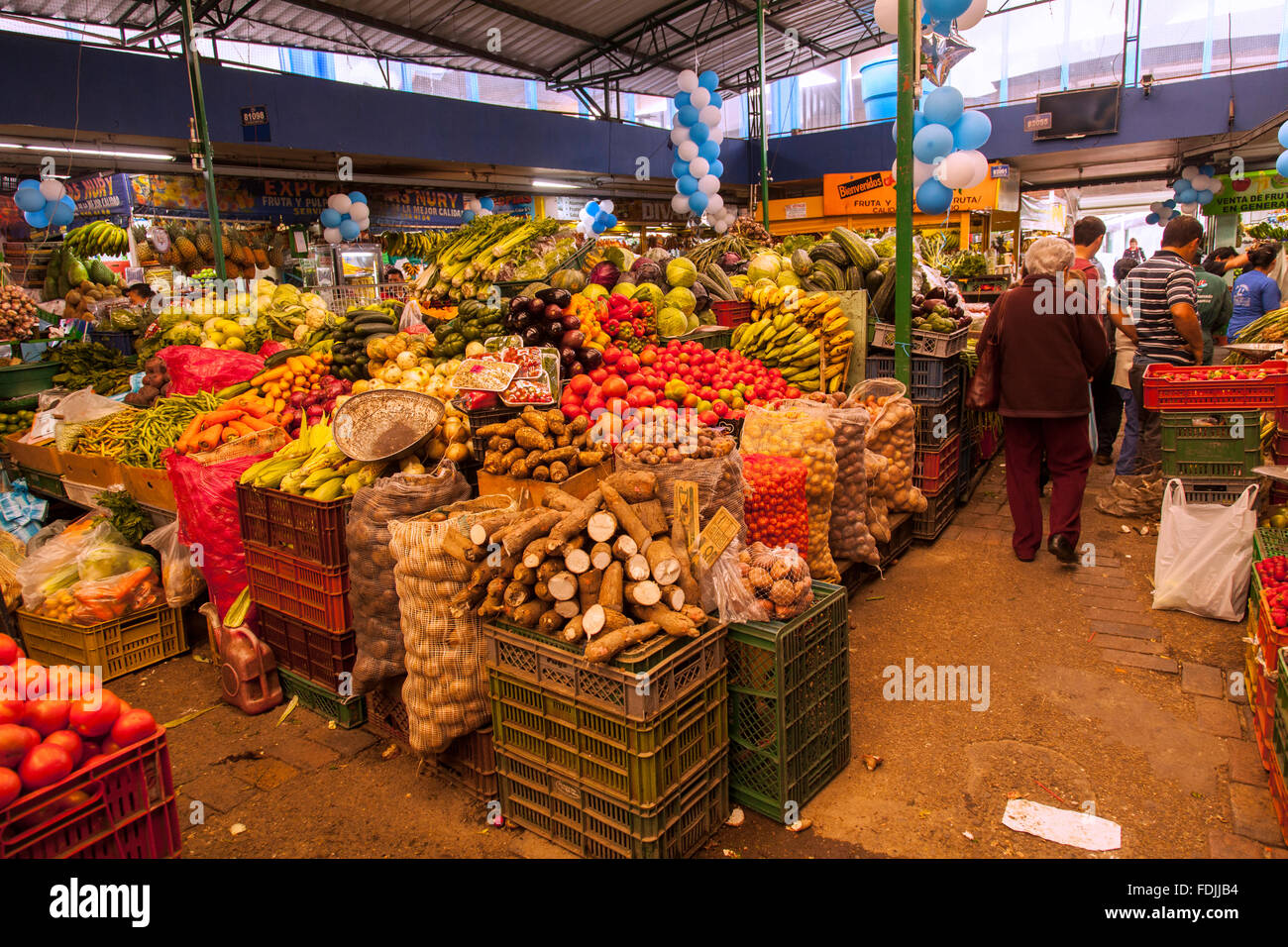 Bogota Paloquemao fruit and vegetable market,Colombia, South America Stock Photo