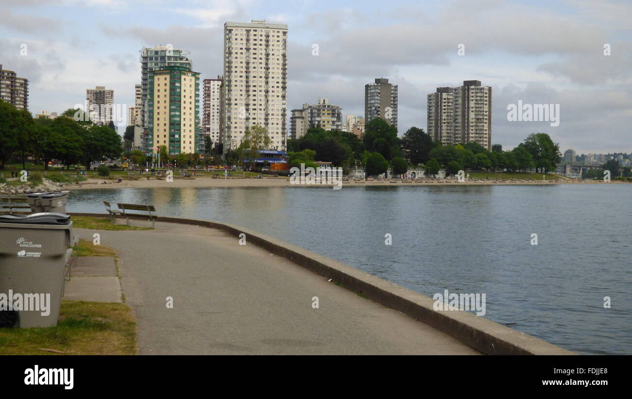 Vancouver, English Bay Stock Photo Alamy