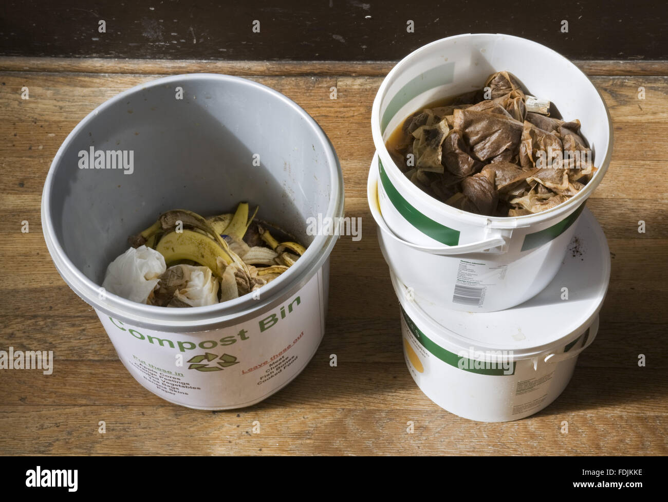 Compost bins at Berrington Hall, Herefordshire Stock Photo Alamy