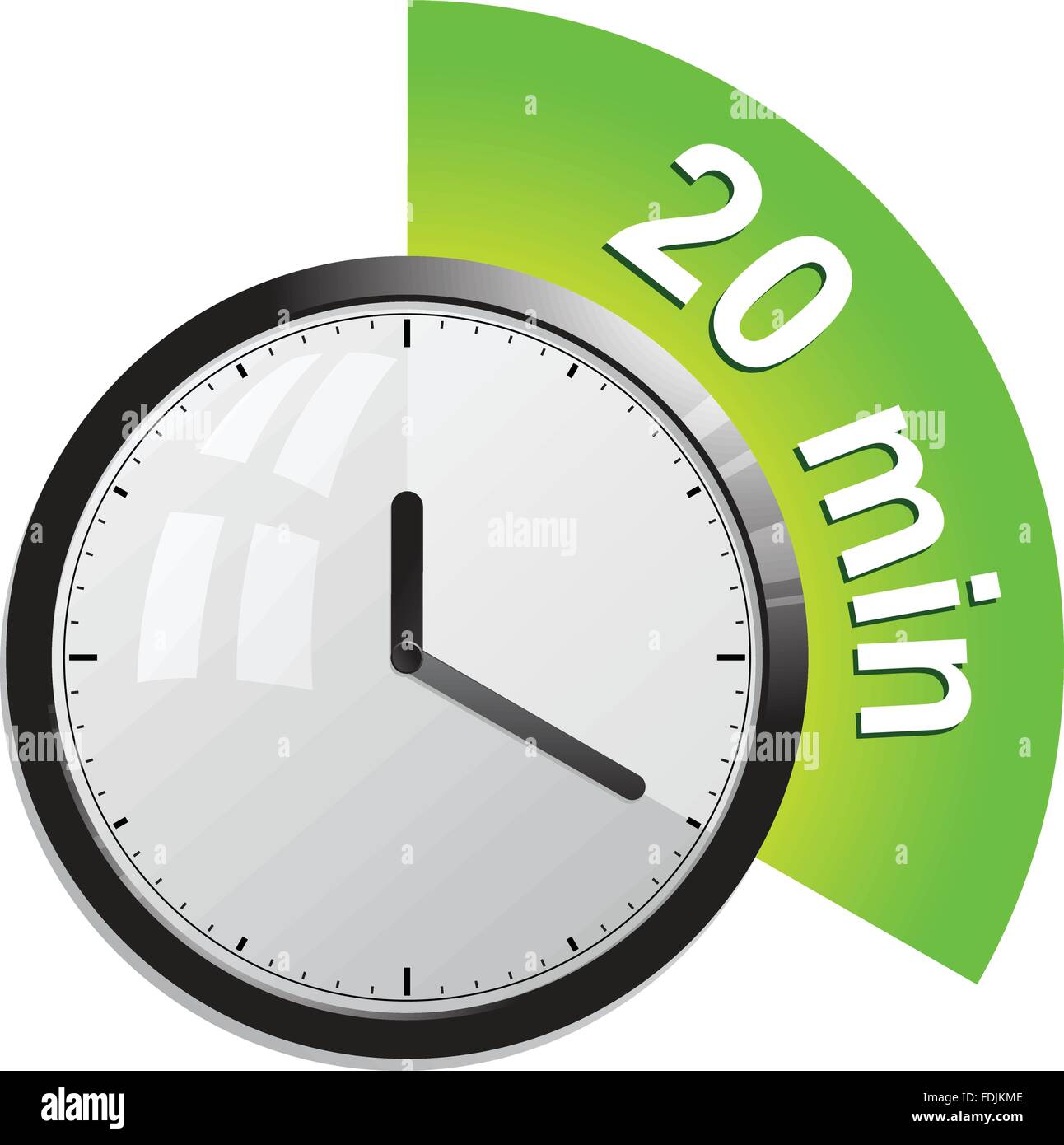 Timer 20 minutes vector illustration Stock Vector Image & Art Alamy