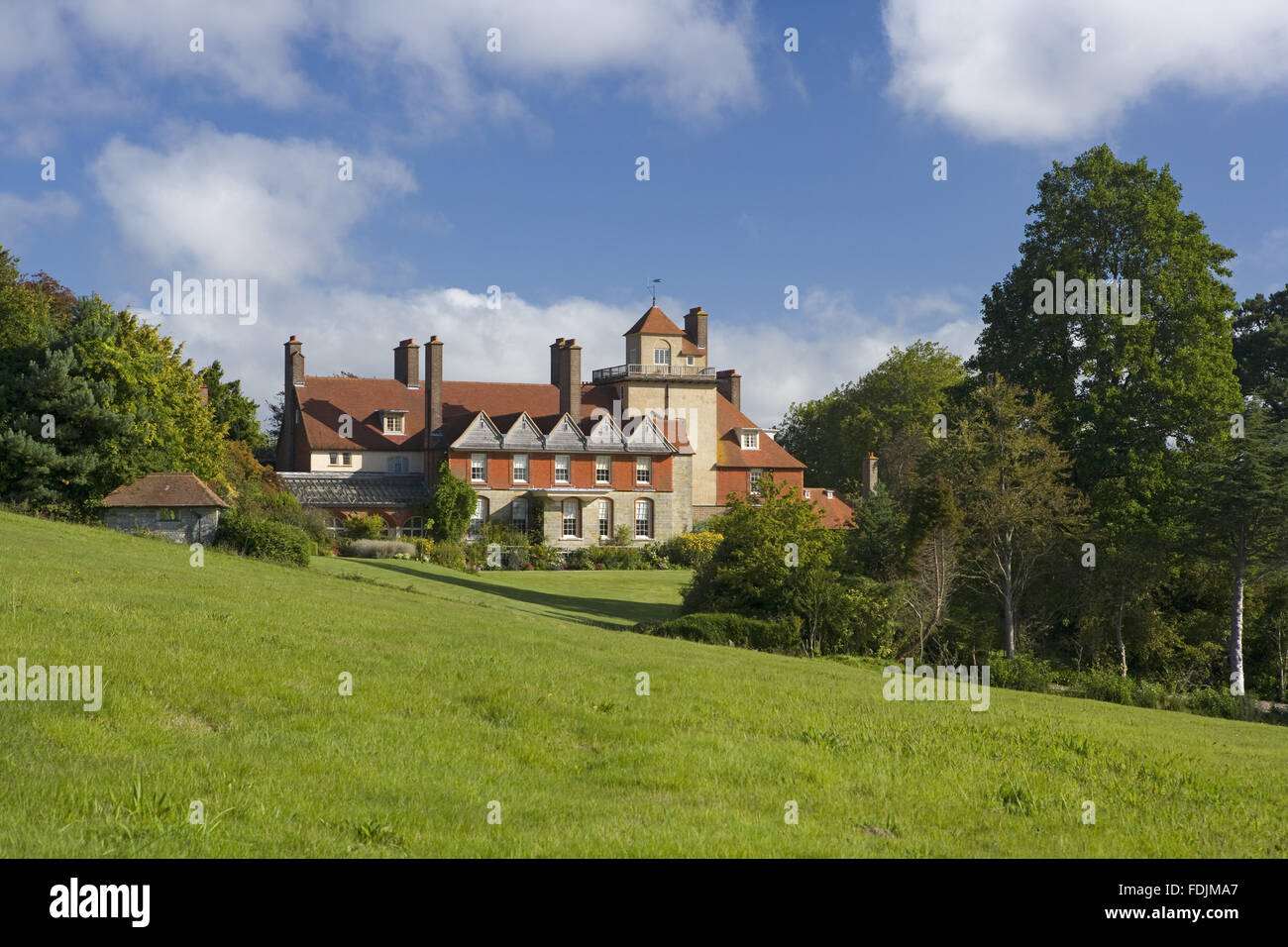 A view towards the south front of the house designed by Philip b in