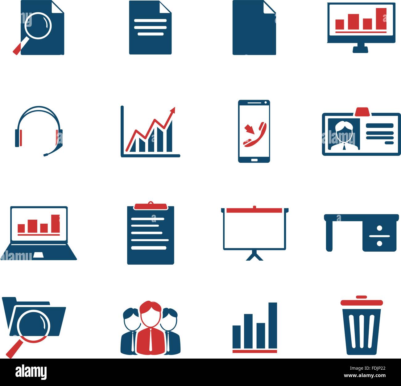Office simply icons Stock Vector Image & Art - Alamy