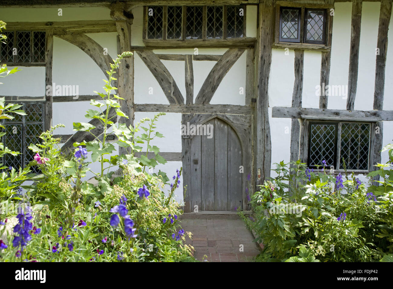 Alfriston Clergy House, a fourteenthcentury Wealden hall house in a cottage style garden in
