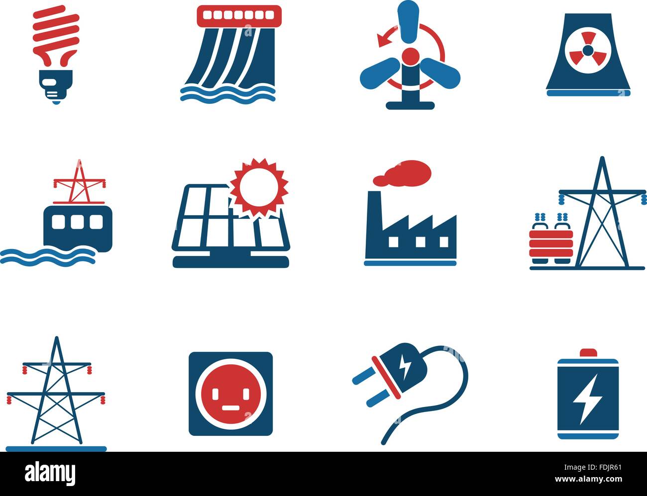 Icon Set, Energy and Industry Stock Vector Image & Art - Alamy