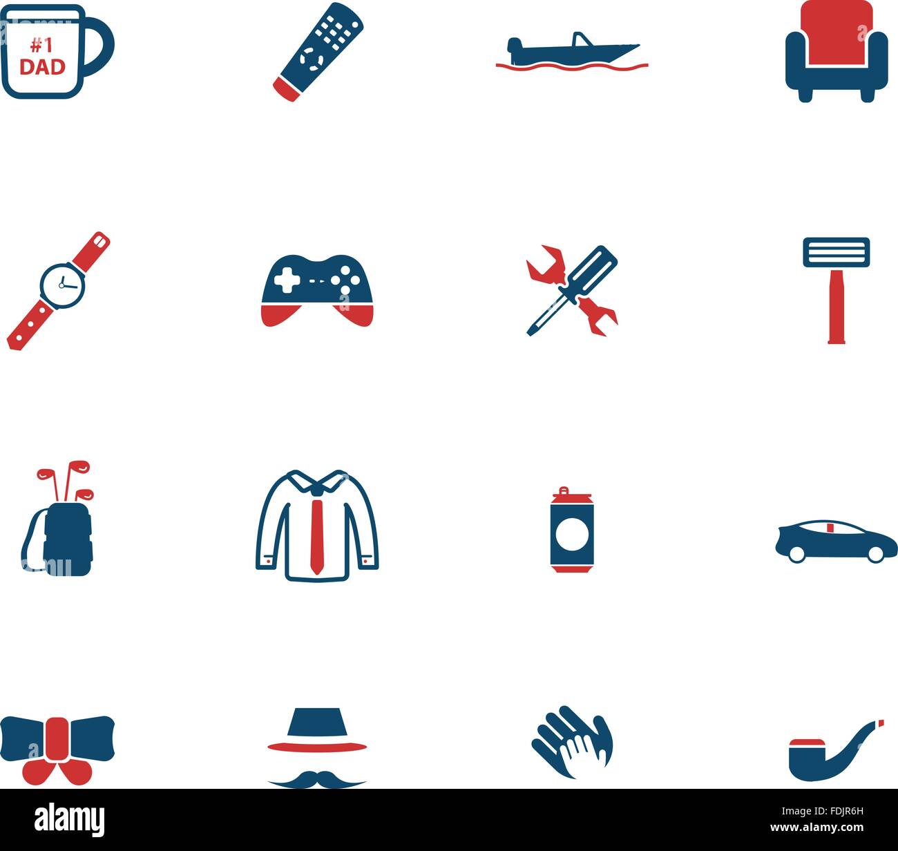 Fathers day simply icons Stock Vector Image & Art - Alamy