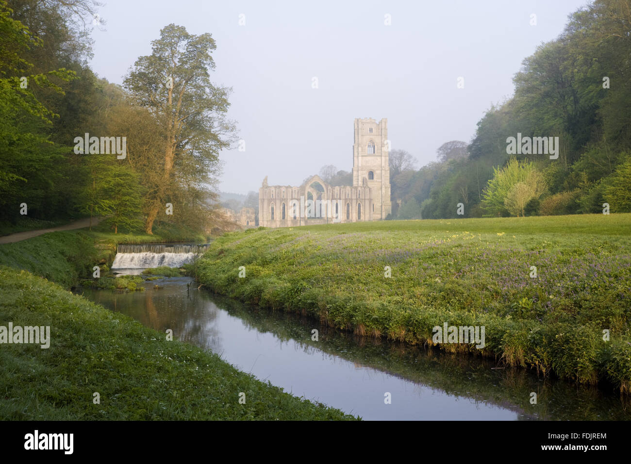 Fountains abbey spring hires stock photography and images Alamy