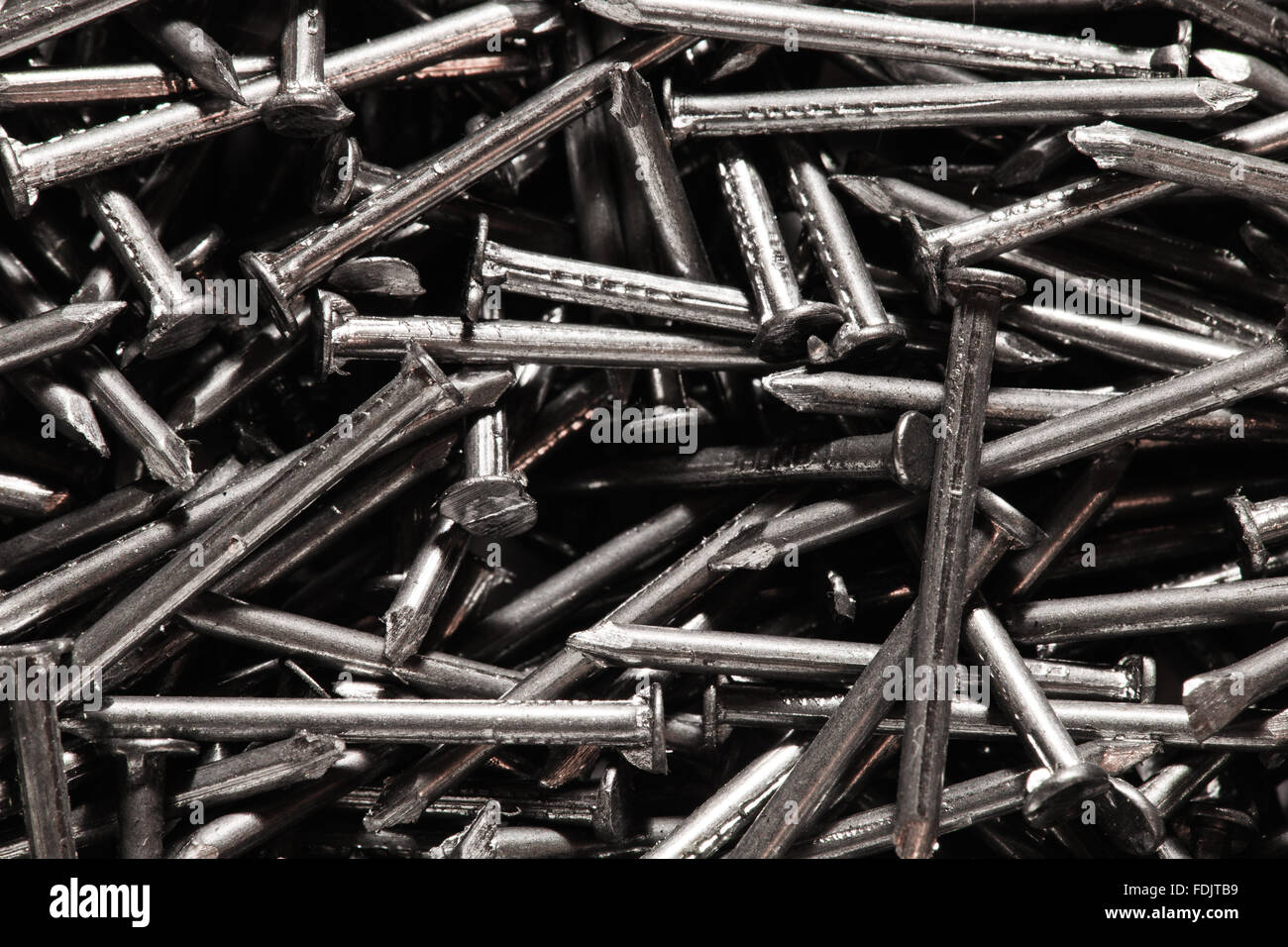 small steel nails Stock Photo Alamy