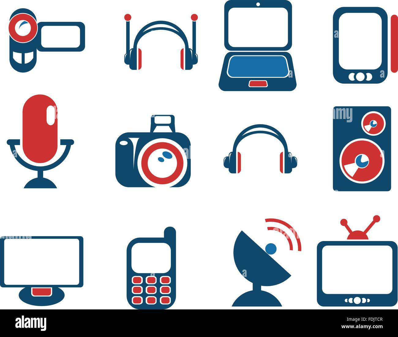 Media simply icons Stock Vector Image & Art - Alamy