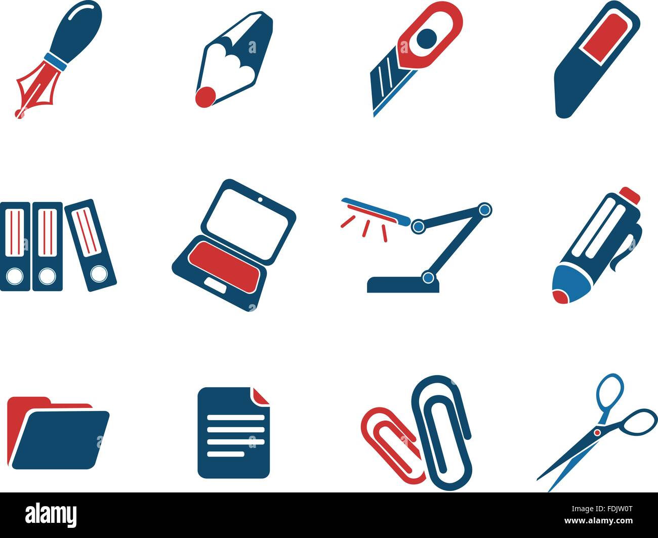 Office simply icons Stock Vector Image & Art - Alamy
