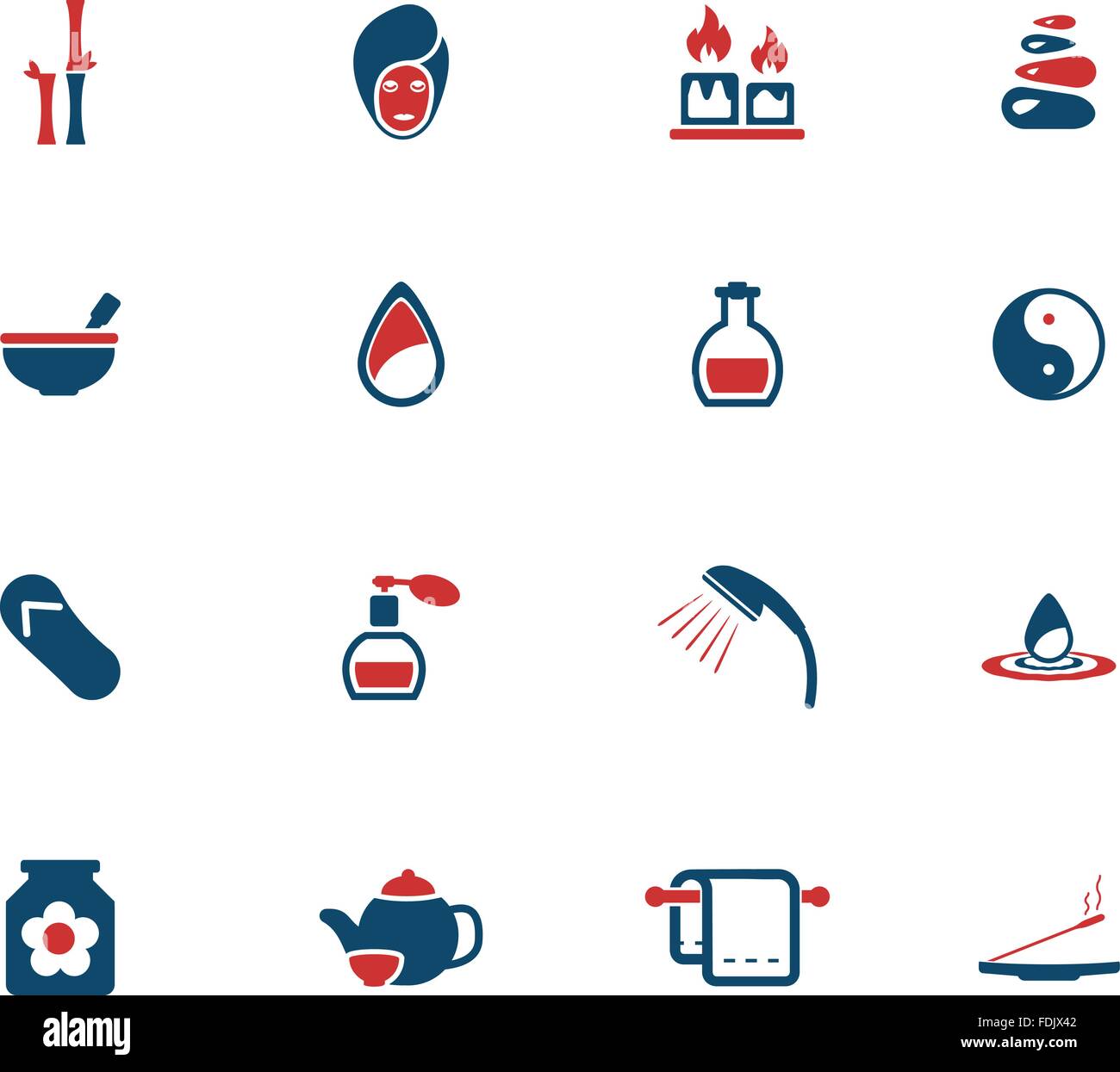 Spa simply icons Stock Vector Image & Art - Alamy