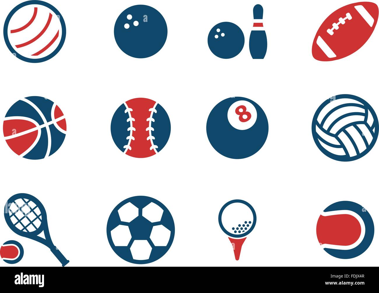 Sport balls simply icons Stock Vector Image & Art - Alamy