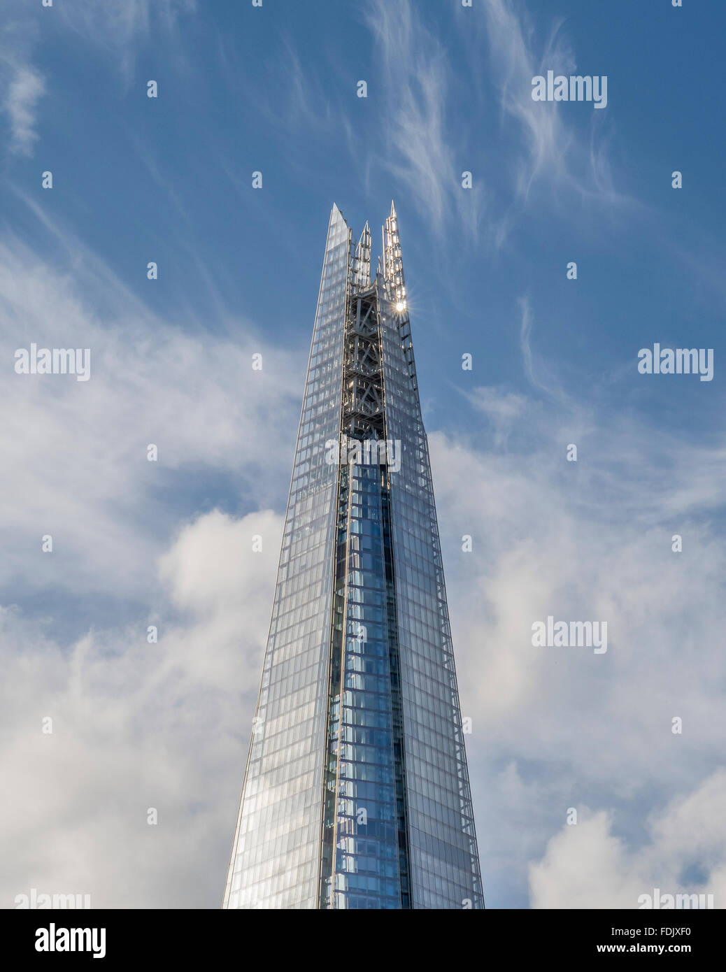 High section of the Shard, London, England, United Kingdom Stock Photo