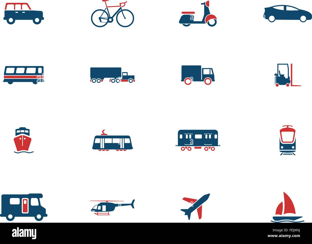 Transportation simply icons Stock Vector Image & Art - Alamy