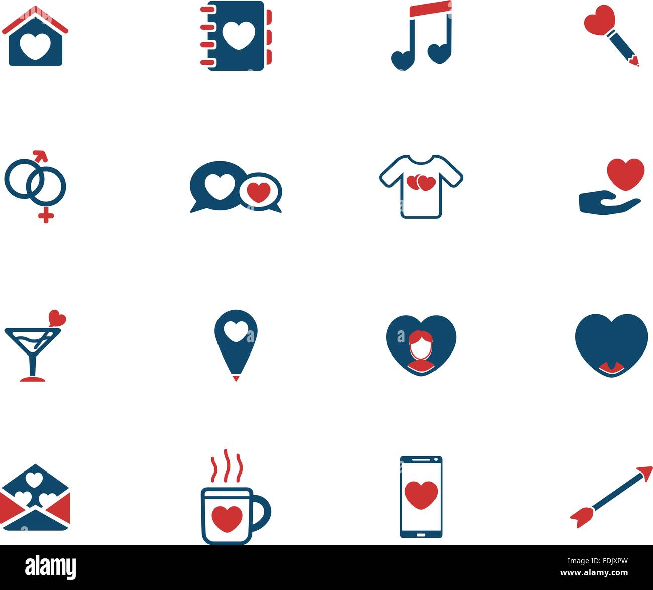 Valentines day simply icons Stock Vector Image & Art - Alamy