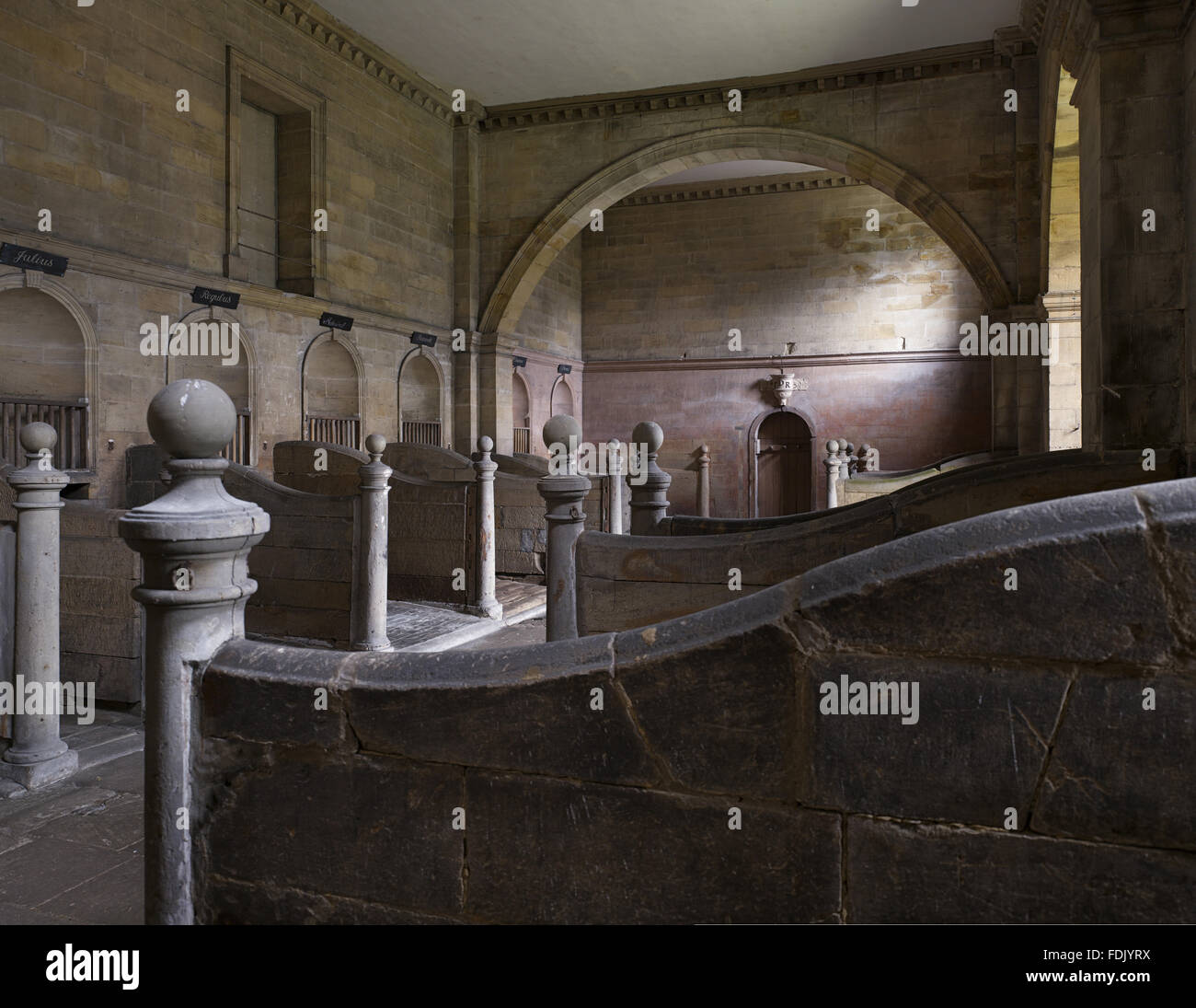 The stables in the east wing at Seaton Delaval Hall, Northumberland