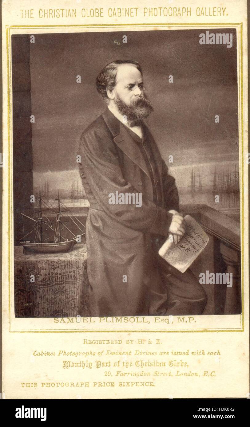 Cabinet photograph of Samuel Plimsoll Stock Photo