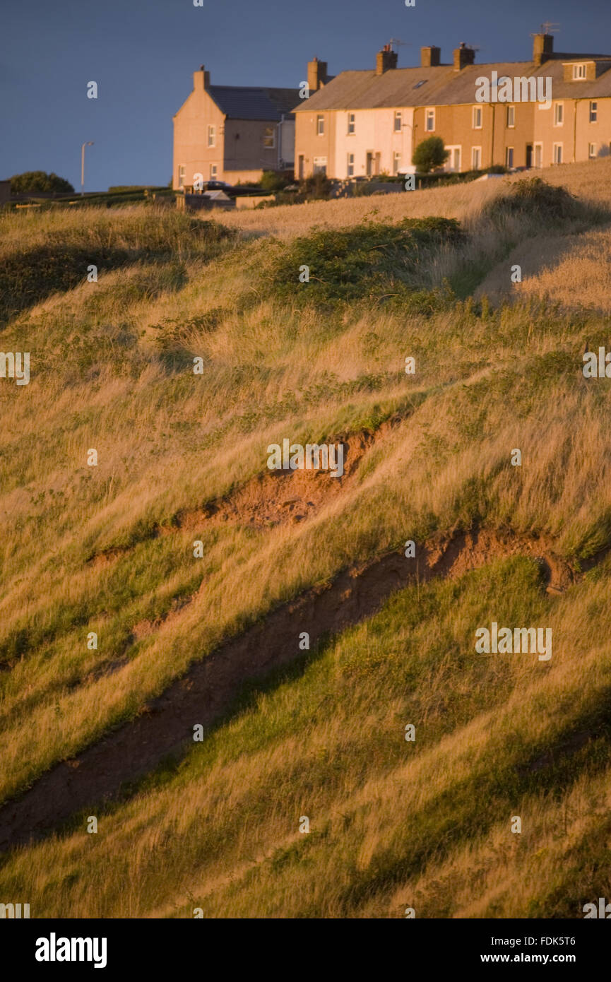 Housing on the Whitehaven Coast, Cumbria. The National Trust is now