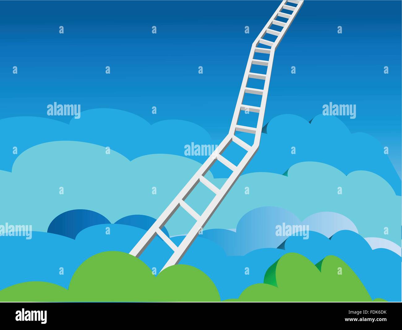Heaven clouds stairs Stock Vector Images - Alamy
