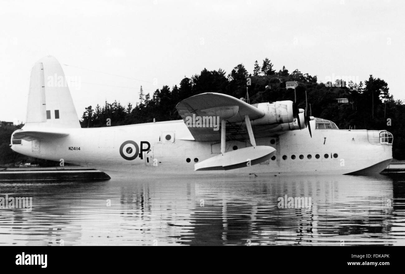 sunderland flying boat Stock Photo