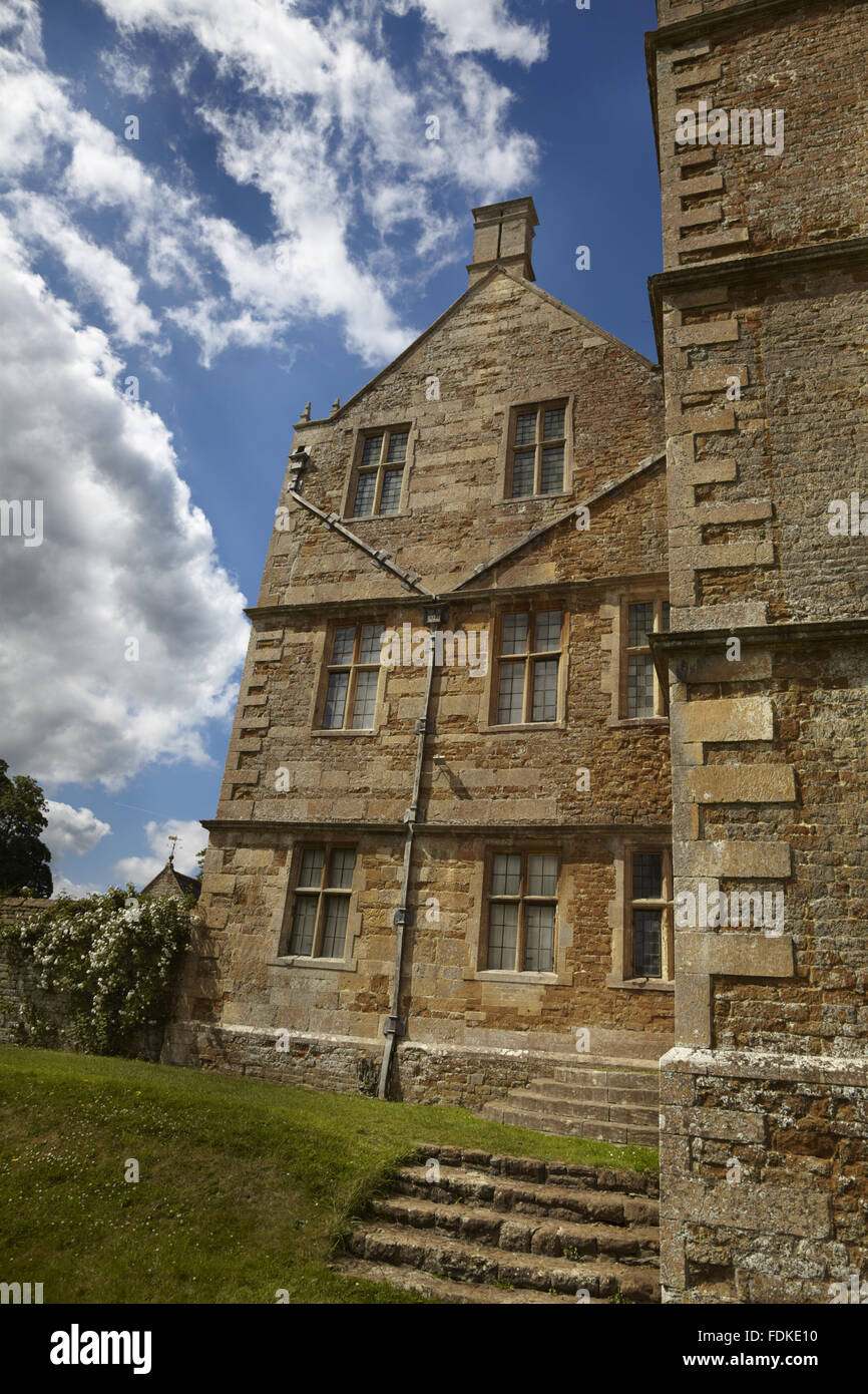 The east front of Chastleton House, Oxfordshire. The Jacobean house was built between 1607 and 1612 for Walter Jones. Stock Photo